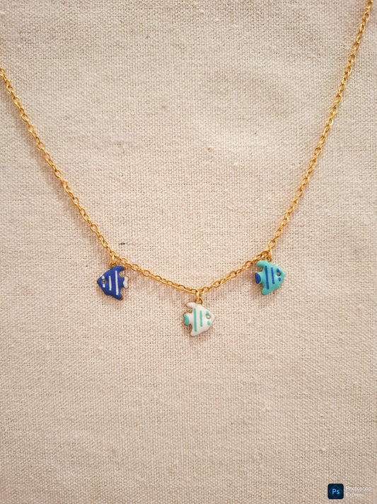 Collar acero PEZ GLOBO