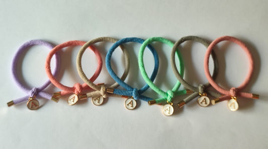 Pulsera nudo INICIAL A