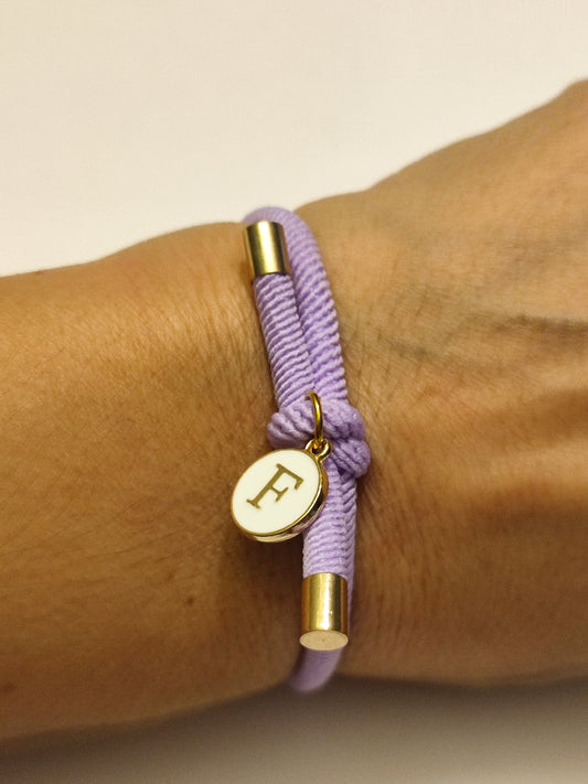 Pulsera nudo INICIAL F